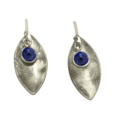 Gemshine - Damen - Ohrringe - Ohrhänger - 925 Silber - Marquise - Minimalistisch - Design - Saphir - Blau - 3 