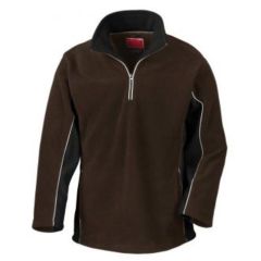 Tech3 Sport Fleece 1/4 Zip Sweater Coffee/Black XL
