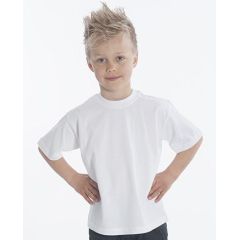 SNAP T-Shirt Basic-Line Kids, Gr. 116, Farbe weiss