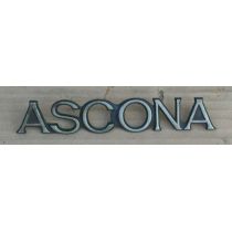 Emblem Kofferraumdeckel Opel Ascona A  ASCONA  - 9.69 - 8.75 - Schriftzug / Logo - gebraucht