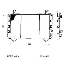 NEU + Kühler Ford Transit MK 3 2.0 D Schaltgetriebe - 9.77 - / 1575611 1590322 1590323 79VB8005B