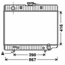 NEU + Kühler Mercedes W123 [ 250 / 300 D Automatic ] - ( 9.76 - 8.84 ) - 1235012201 1235014401