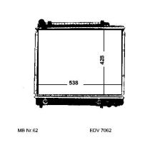 NEU + Kühler Mercedes W123 [ 300 TD / Schaltgetriebe / Klimaanlage ] - ( 9.80 - 8.85 ) - 1265003503