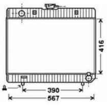 NEU + Kühler Mercedes W123 / W126 [ 250 / Schaltgetriebe ] - ( 9.76 - 8.84 ) - 1235013701 1235013801