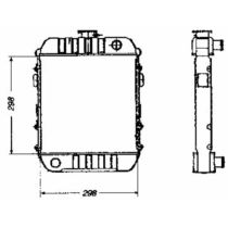 NEU + Kühler Opel Kadett B 1.0 / 1.2 Schaltgetriebe - GM / Vauxhall 9.64 - 8.73 + Original 1302099