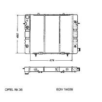 NEU + Kühler Opel Senator A 2.5 E Automatic / Klimaanlage - GM / Vauxhall 9.81 - 8.84 - Opel Commodore C / E 2