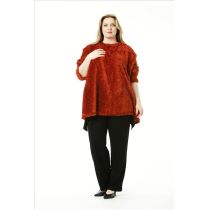 AKH Fashion Lagenlook Plüsch-Pullover große Größen