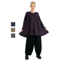 AKH Fashion melierte Pullover Lagenlook oversize Strickmode