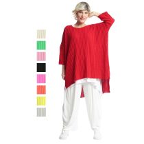 AKH Fashion stufige Lagenlook Pullover Baumwollmix