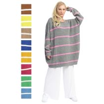 AKh Fashion weite Oversized-Pullover Baumwollmix