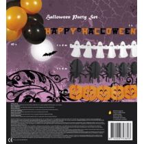 Halloween Deko Set - 4 Girlanden + 10 Ballons