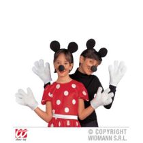 Kinderkostüm - Mäuse - Setpreis - Ohren - Nase - Handschuhe