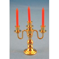 Kerzenleuchter 3-armig Puppenhaus Dekoration Miniatur 1:12