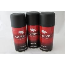 La Rive Deodorant Red Line 3 x 150 ml Herrendeo