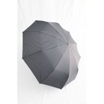 Pierre Cardin gestreifter Automatik Regenschirm für Herren grau/ schwarz straffes Dach