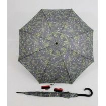 Pierre Cardin grauer Regenschirm Stockschirm für Damen Poesie 02