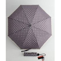 Pierre Cardin Regenschirm Automatik Taschenschirm Damen Punkte lila