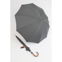 Pierre Cardin Stockschirm grau schwarz gestreift Herrenschirm Regenschirm