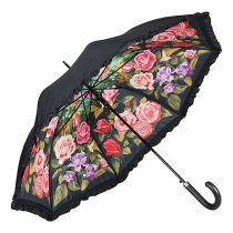 Von Lilienfeld Regenschirm Stockschirm Rosengarten Damen doppelt bespannt