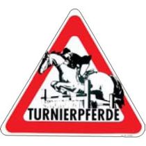 Warnaufkleber Turnierpferde, groß