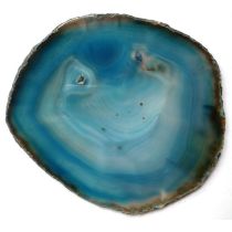 Achatscheibe 12 cm, blau (gef.)