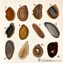 Achatscheibe natur, 6-8 cm