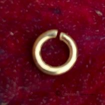 Biegering (offener Ring), Ø 5 mm, Silber vergoldet, 4er-Pack