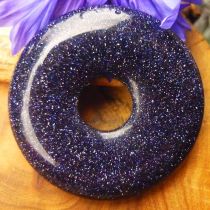 Donut Goldfluss blau-violett (Blaufluss), 30 mm