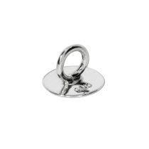Klebeöse Ring mit Klebefläche, 925 Silber, 1 Stück