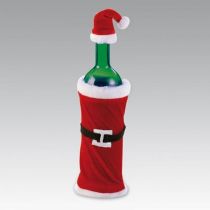 Flaschendekoration - Weihnachtsmannkostüm - Verschenkidee