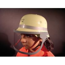 Helm - deutscher Feuerwehrhelm mit Klappvisier für Kinder