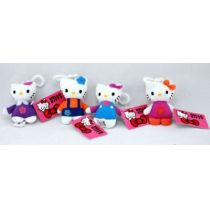 Katze - Hello Kitty mit Karabinerhaken - ca. 9 cm - Markenware