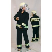 Kostüm - Feuerwehr-Uniform für Kinder (Hose und Jacke) Gr. 128