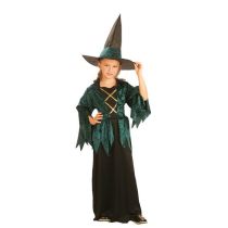 Kostüm  - Hexe gothic luxe für Kinder - ca. 4-6 Jahre mit Hut