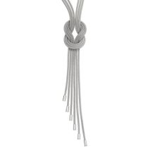 Collier Halskette 3-reihig verschlungen 925 Sterling Silber mattiert 45 cm