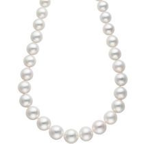 Collier Perlenkette Südsee Perlen 45 cm Verschluss 585 Gold Halskette