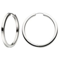 Creolen 925 Sterling Silber 36,4 mm Ohrringe Silberohrringe