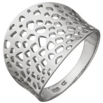 Damen Ring 17,5 mm breit 925 Sterling Silber Größe 54