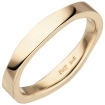 Damen Ring 585 Gold Gelbgold, 3,5 mm breit