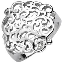 Damen Ring 925 Sterling Silber 19,5 mm breit