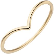 Damen Ring schmal 585 Gelbgold Goldring