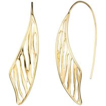 Durchzieh-Ohrhänger 925 Silber gold vergoldet Ohrringe zum Durchziehen