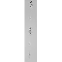 formano Girlande Kkreise mit Acryl Kristallzapfen, klar silber, 136 cm