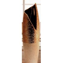 GILDE edle Keramikvase mit V-Öffnung, 40 cm