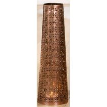 GILDE Metall-Leuchter, konisch, in Kupfer 14 x 45 cm