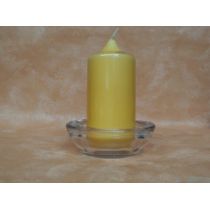 Kerzen- Teelichthalter - schwere Glasarbeit, 11 cm