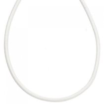 Leder Halskette Kette Schnur weiß 100 cm