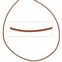 Lederschnur orange ca. 100 cm lang Halskette Leder