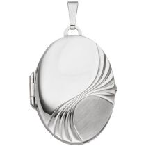 Medaillon 925 Sterling Silber rhodiniert 33,9 mm hoch