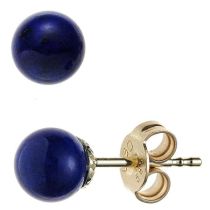 Ohrstecker 585 Gelbgold 2 Lapislazuli Ohrringe